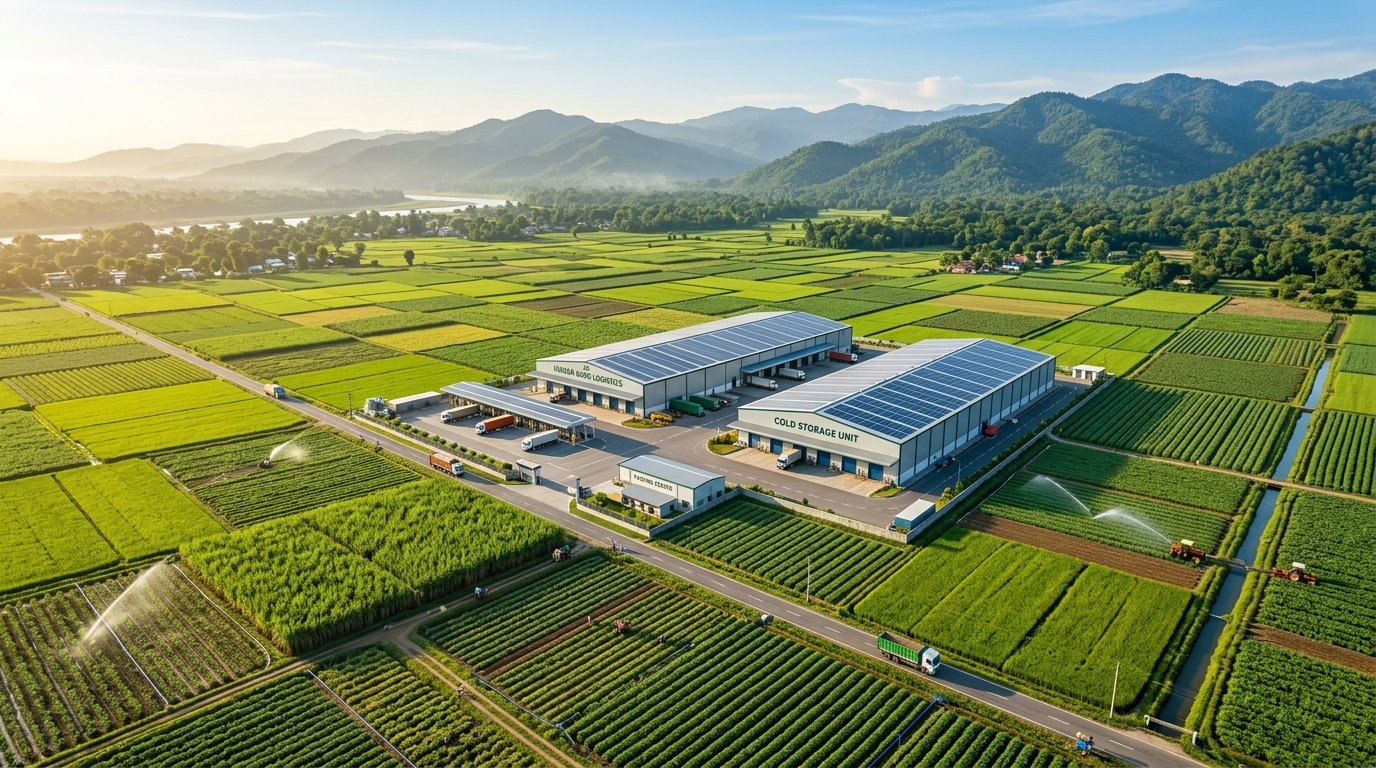 Agribusiness cluster and cold storage facility